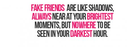 Fake Friends Quote Facebook Covers