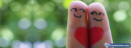 Cute Fingers In Love Facebook Covers