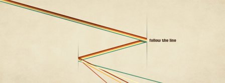 Follow The Line Retro Facebook Covers