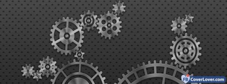 Gear Wheels Background Facebook Covers