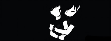 Goth Love Couple Facebook Covers