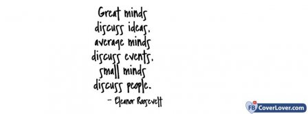 Great Minds Eleanor Rosevelt Facebook Covers