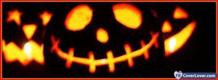 Halloween Big Pumpkin Head  Facebook Covers