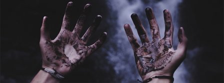 Halloween Burning Hands Facebook Covers