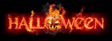 Halloween Pumpkin In Fire Facebook Covers