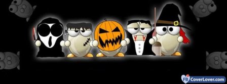 Halloween Funny Ghost 3 Facebook Covers