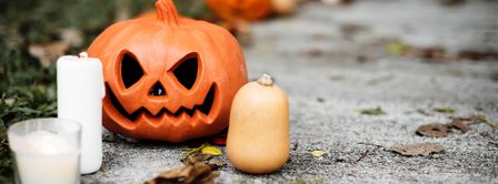 Halloween Pumpkin Candles Facebook Covers