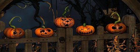 Halloween Scary Pumpkins Facebook Covers