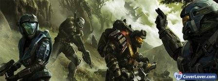 Halo Video Game Gun  Facebook Covers