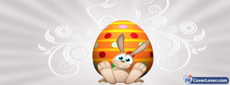 Happy Easters Funny Bunny Facebook Covers