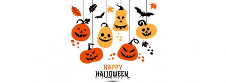 Happy Halloween Pumpkins Facebook Covers