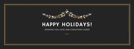 Happy Holidays Sending You Love Facebook Covers