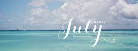 Happy July Facebook Covers