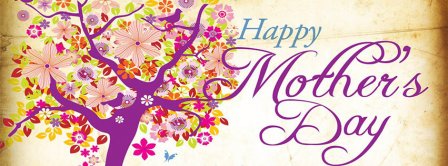 Happy Mother's Day Flowers Tree Facebook Covers