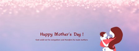 Happy Mothers Day God Created Mother Facebook Covers