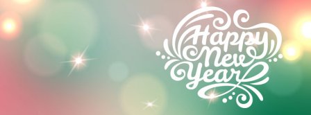 Happy New Year Sparkling Light Facebook Covers