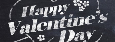 Happy Valentines Day Blackboard Facebook Covers
