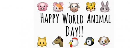 Happy World Animal Day Facebook Covers