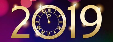 Happy New Year 2019 Clock Ticking Facebook Covers