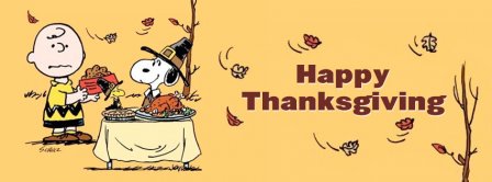 Happy Thanksgiving Snoopy  Facebook Covers