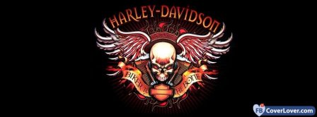 Harley Davidson Logo 2  Facebook Covers