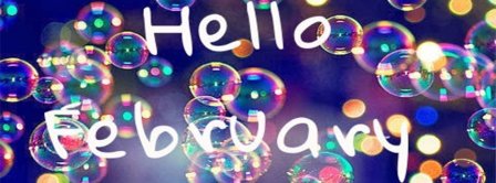 Hello February Bubbles Facebook Covers