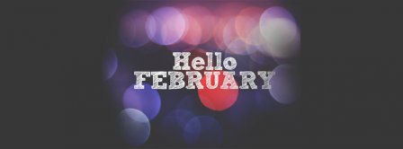 Hello February Lights Facebook Covers