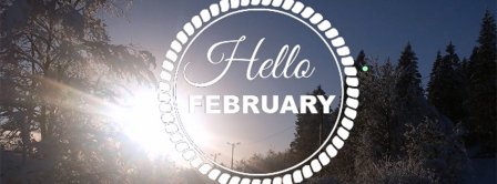 Hello February Sunrise Facebook Covers