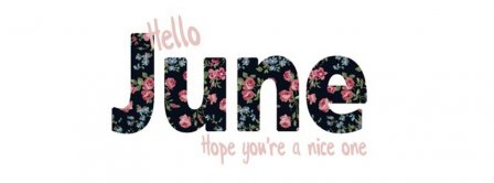 Hello June Hope You Are Nice Facebook Covers