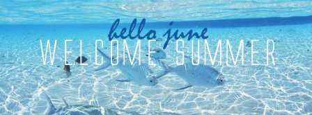 Hello June Welcome Summer Facebook Covers