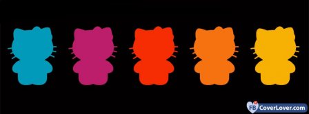 Colorful Hello Kitty Facebook Covers