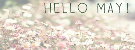 Hello May Pastel Facebook Covers