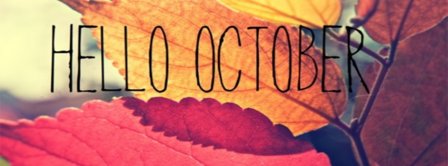 Hello October Leaves Facebook Covers