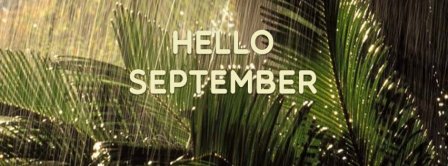 Hello September Forest Rain Facebook Covers