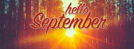 Hello September Sunset Facebook Covers