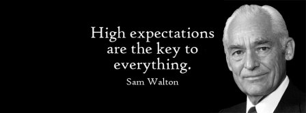 High Expectations Are Key Quote Facebook Covers