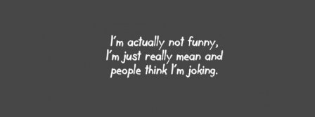 I Am Actually Not Funny Facebook Covers