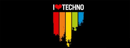 I Love Techno Music Facebook Covers