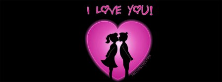 I Love You Kissing Heart Facebook Covers