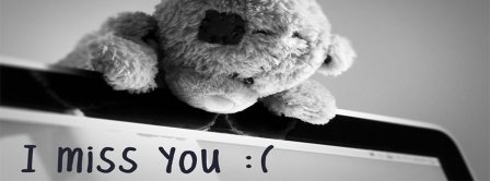 I Miss You Teddybear  Facebook Covers