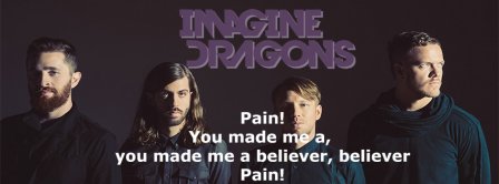 Imagine Dragon Believer Lyrics Facebook Covers