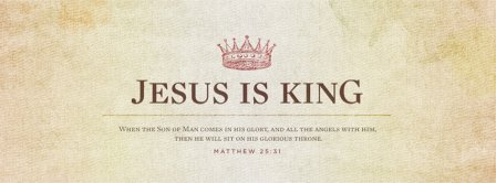 Jesus Is King Facebook Covers