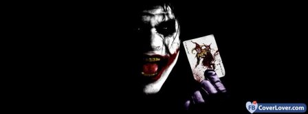 Joker With Card  Facebook Covers