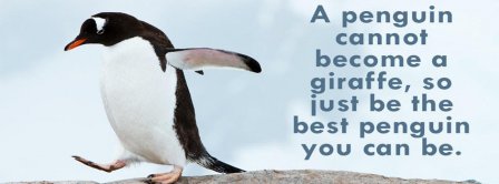 Just Be The Penguin You Can Be Facebook Covers