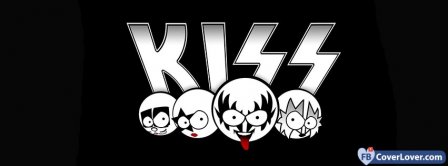 Kiss Funny Heads  Facebook Covers