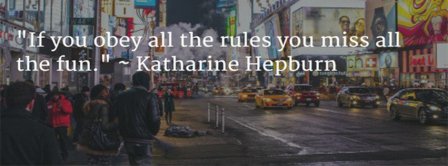 Katherine Hepburn Quote Facebook Covers