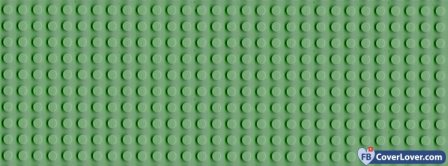 Green Leggo Pattern Facebook Covers