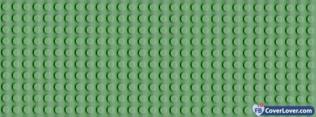 Green Leggo Pattern Facebook Covers