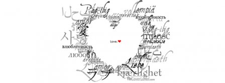 Love In All Languages Facebook Covers