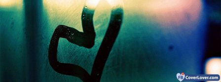 Love Heart On Window Facebook Covers